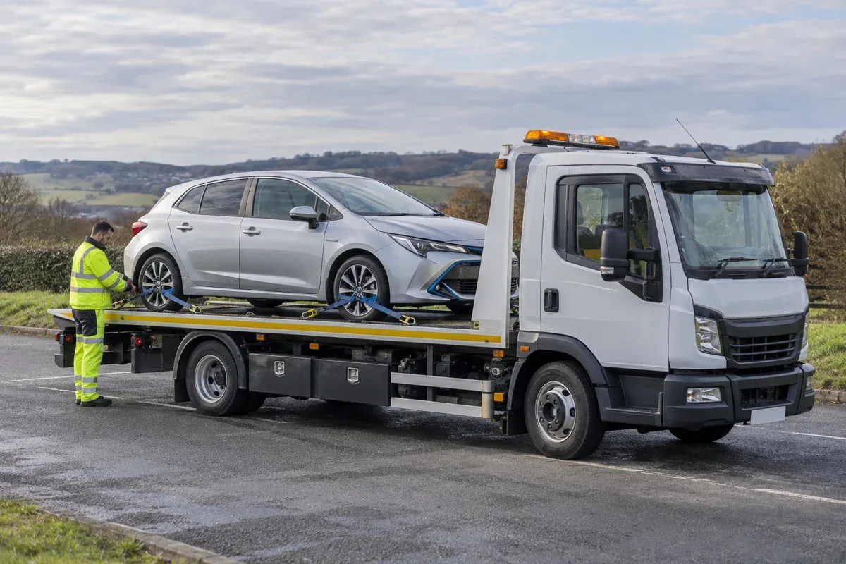 vehicle recovery and transport illustration