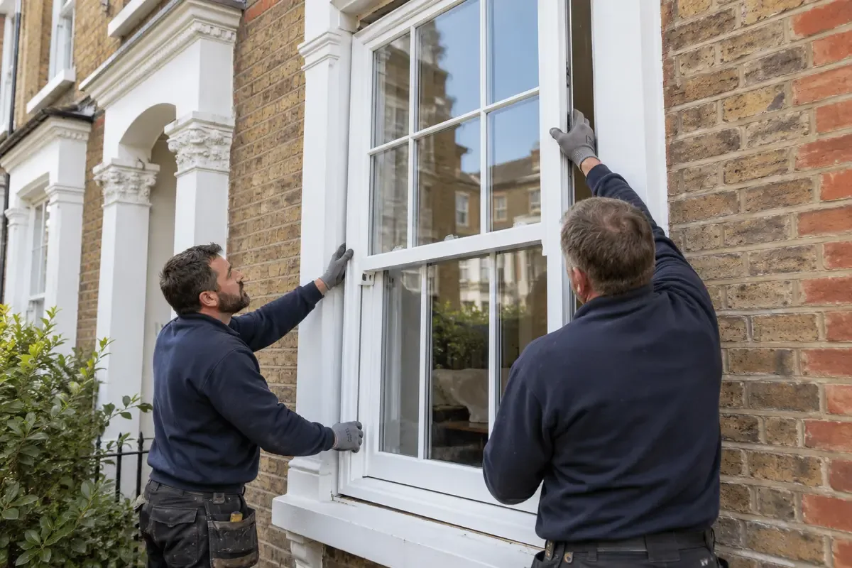 Sash Window Double Glazing carried out by a professional glazing installer